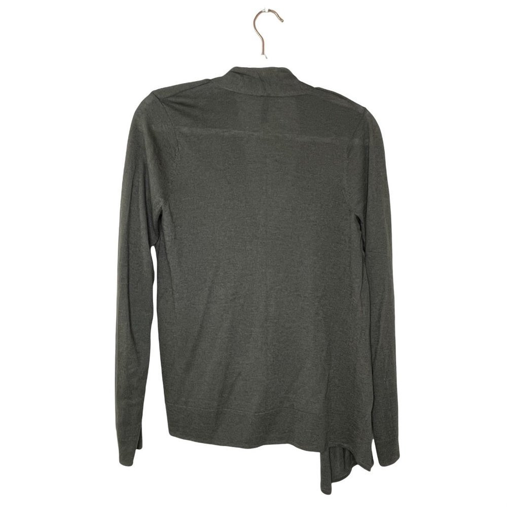 The Limited Wool Blend Cardigan Wrap Top in Green Asymmetrical Size Small Sz S - Picture 4 of 7